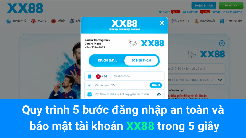 Quy trình 5 bước đăng nhập an toàn và bảo mật tài khoản XX88 trong 5 giây